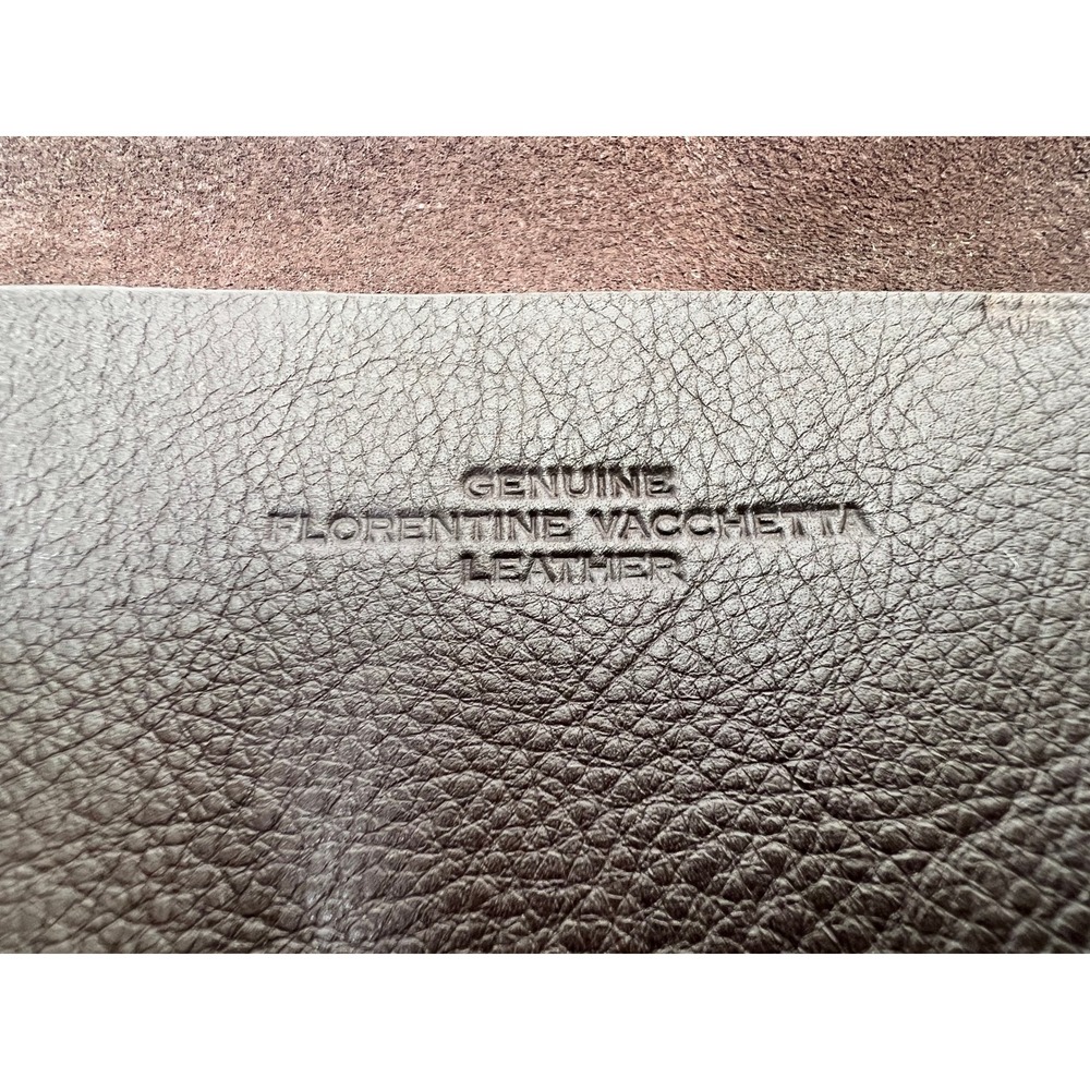 Boldrini Selleria Genuine Leather Clutch Made in Italy Brown Envelope‎ Bag - Picture 5 of 13